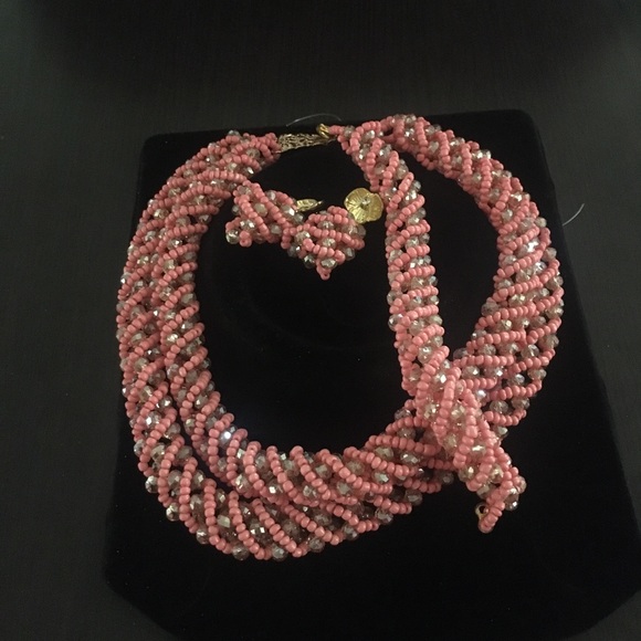 African jewelry set necklace, bracelet, earrings - Picture 2 of 2